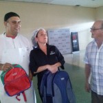 Entrega de Mochilas en el Comedor de Peugeot