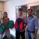 Entrega de Mochilas a los afiliados en el Comedor del I.A.E